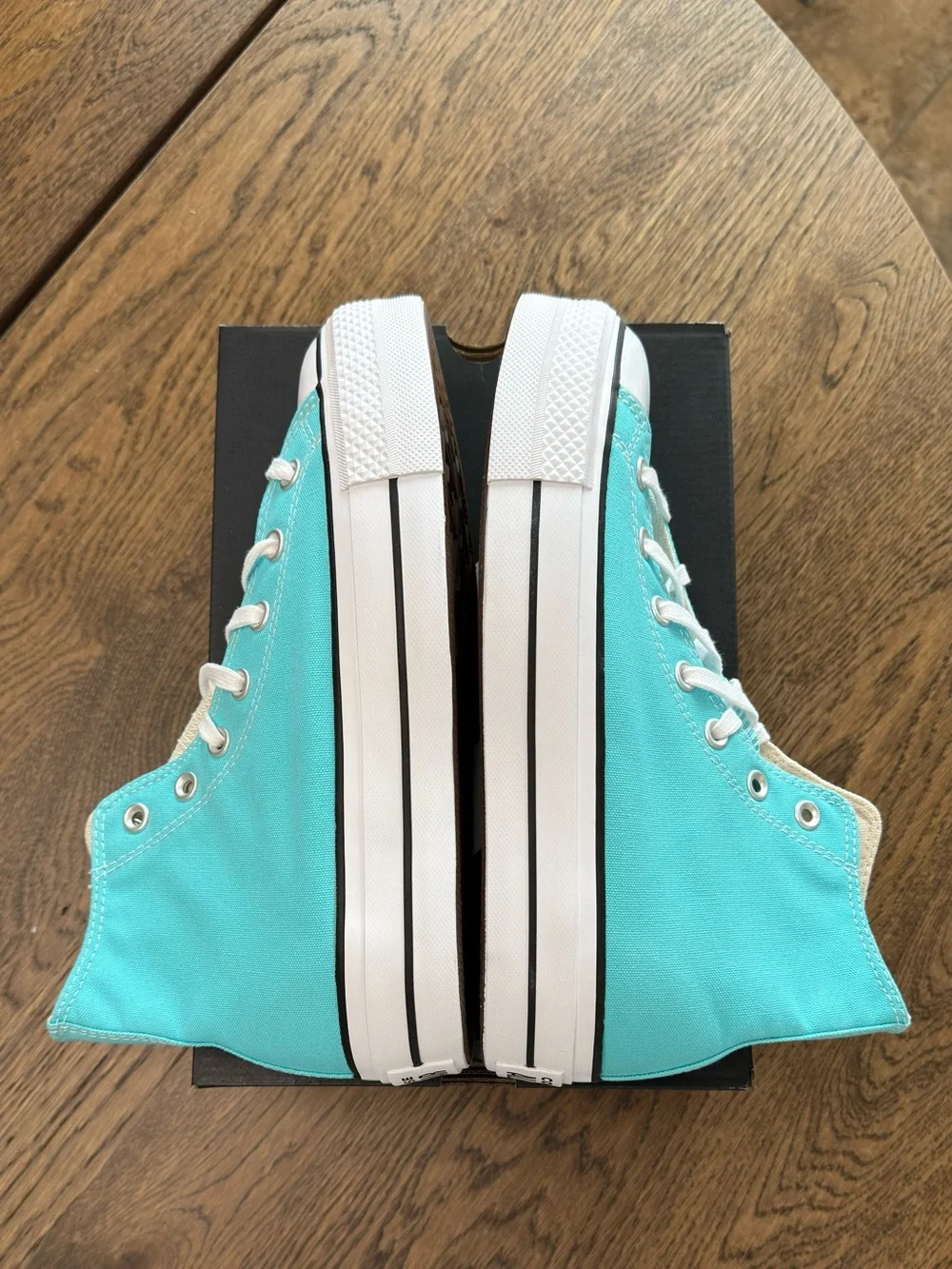 Converse CTAS Chuck Taylor All Star Lift Hi Cyan Platform Sneakers Women's 9.0